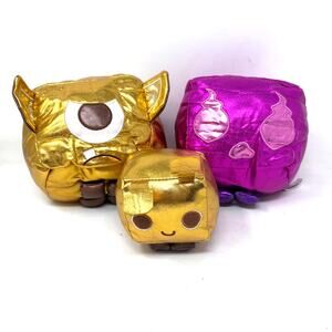 Pet Simulator Plush Lot of 3 Gold Pink Metallic Alien Cyclops No Codes Phat Mojo